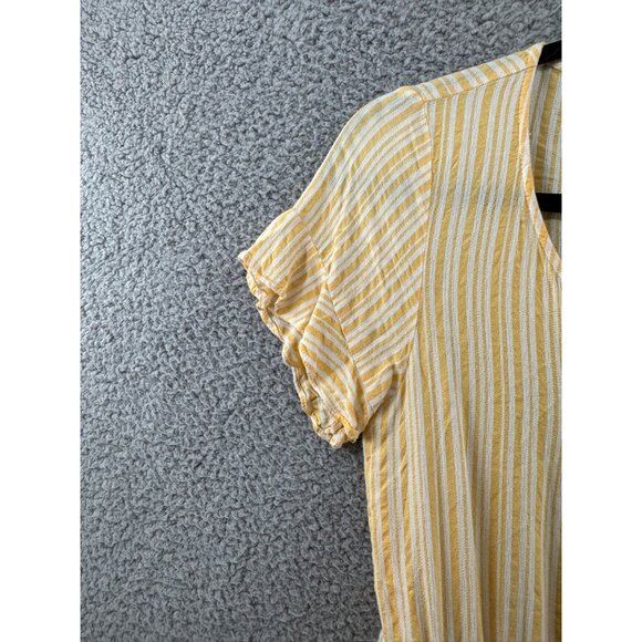 Skylar + Madison Yellow & White Striped Romper Size M - Picture 7 of 9
